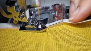 Лапка для косой бейки. Лапка для обработки срезов косой бейкой. Лапка окантователь.