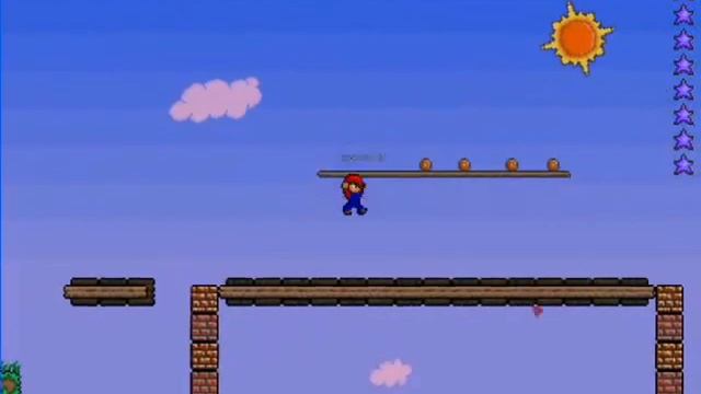 Terraria Super mario Bros world 2-3 смотреть онлайн