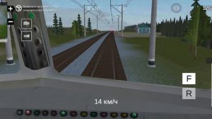 обзор на управление поездом в симуляторе русской деревни 3D