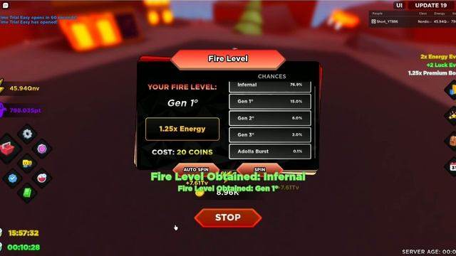 Getting better gromoires and fire level & solo hard time trial Anime Souls Simulator смотреть онлайн
