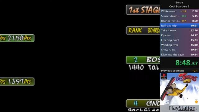 Cool boarders 2 speedrun (19:07) [WR] смотреть онлайн