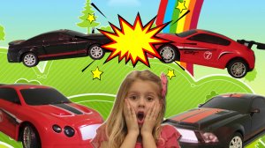 Каролина и новое видео с машинками! Челлендж от Carolina Крутые машинки игрушки.