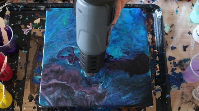 Space Galaxy ASMR Relaxing Fluid Acrylic Pouring | Space Nebula Galaxy Art - Artist44 #16 смотреть онлайн
