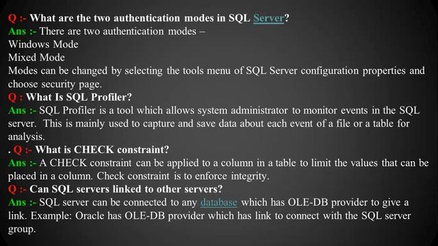 MS SQL SERVER 2008, 2012 INTERVIEW QUESTIONS & ANSWERS for Freshers смотреть онлайн