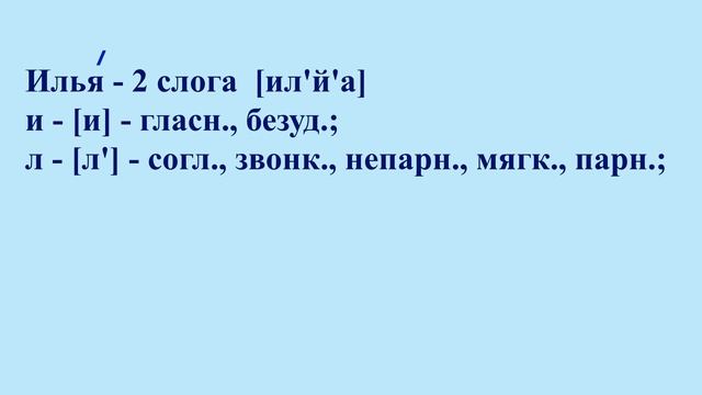 4 класс 1 часть. Звуко-буквенный разбор слова ИЛЬЯ из упр.155 смотреть онлайн