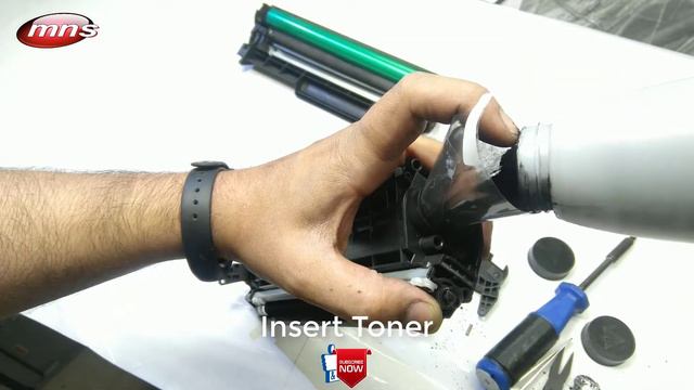 HP 12 Toner cartridge refill and Drum change by Mns Computer смотреть онлайн