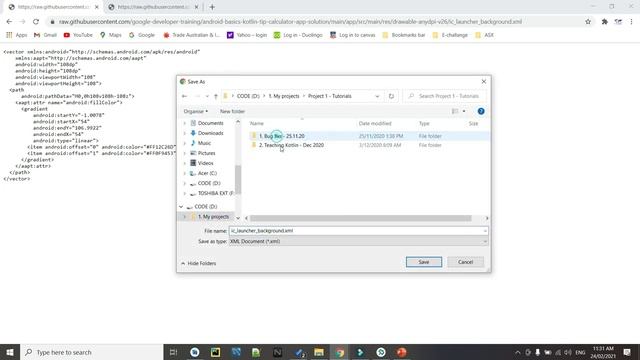 Learn Kotlin in a simple way for beginners | With example | 2020 | Part 10 - Change the App icon смотреть онлайн