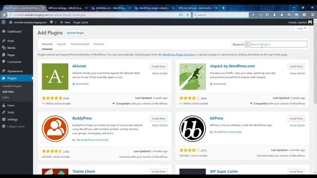 Basic intro to WordPress Plugin management with wpcore.com смотреть онлайн