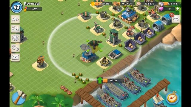 Boom Beach - Headquarter 16 Base Build Layout | Defense Base Build Strategy! смотреть онлайн