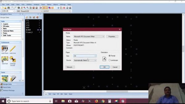 Printing of Drilling Data through CAM350 using Master Gerber file