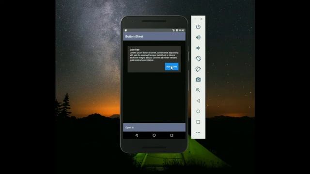 BottomSheet in Android Studio смотреть онлайн