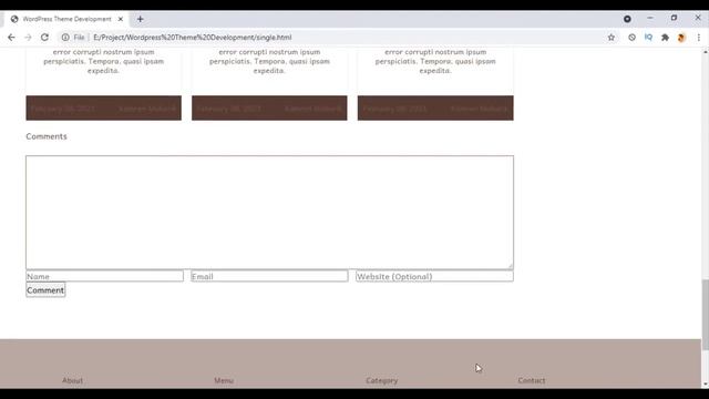 Single Post Page Template [Comment Box Part 15] - WordPress Theme Development смотреть онлайн