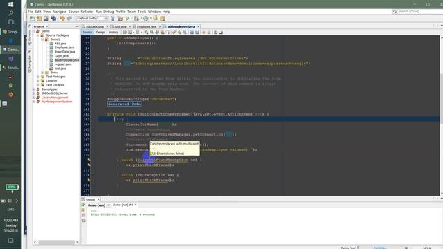 java jdbc | java Insert data to sql server смотреть онлайн