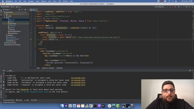 LA STAZIONE SPAZIALE SULLA MAPPA IN TEMPO REALE | REACT + LEAFLET TUTORIAL смотреть онлайн