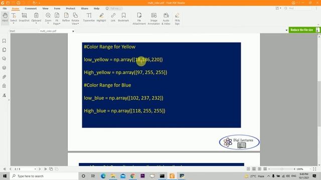 multi colors based objects Detection using HSV Color format in python-opencv смотреть онлайн
