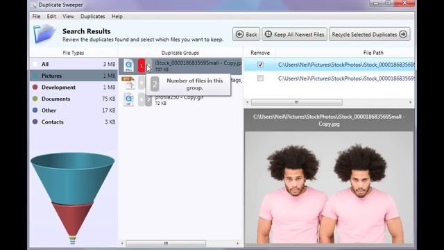 How to remove duplicate files from your PC with Duplicate Sweeper. смотреть онлайн