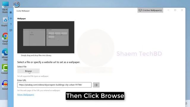How to Add a Live Wallpaper in Windows 11 (Skyscrapers Buildings City Urban) смотреть онлайн