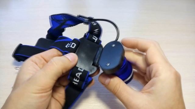 Светодиодный головной фонарик с eBay. Посылка из Китая. смотреть онлайн