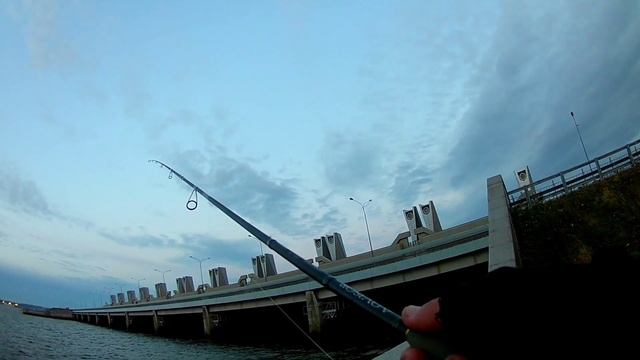 Судак на каждом забросе! Джиг! Ловля с пропускника на дамбе Финского залива! смотреть онлайн