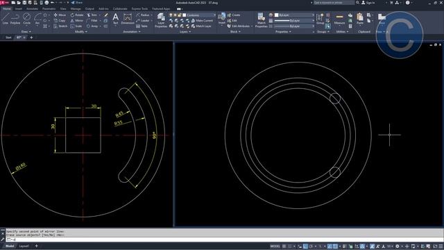 ✨Desenhos Profissionais no AutoCAD: Aprenda a Usar os Comandos Polygon e Circle | Exemplo Prático 0 смотреть онлайн