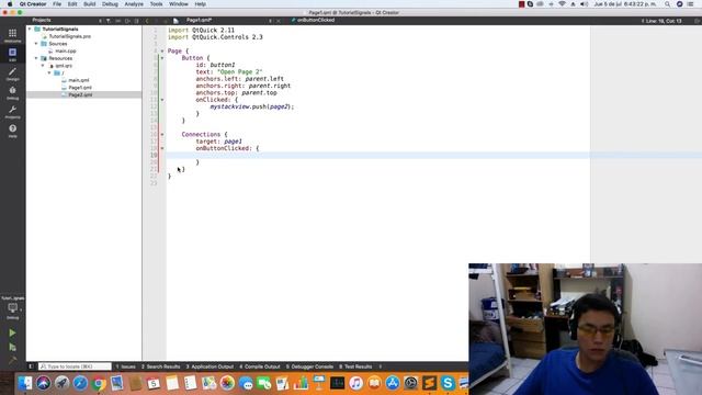 Tutorial Qt Creator - QML - Signals & Connections смотреть онлайн