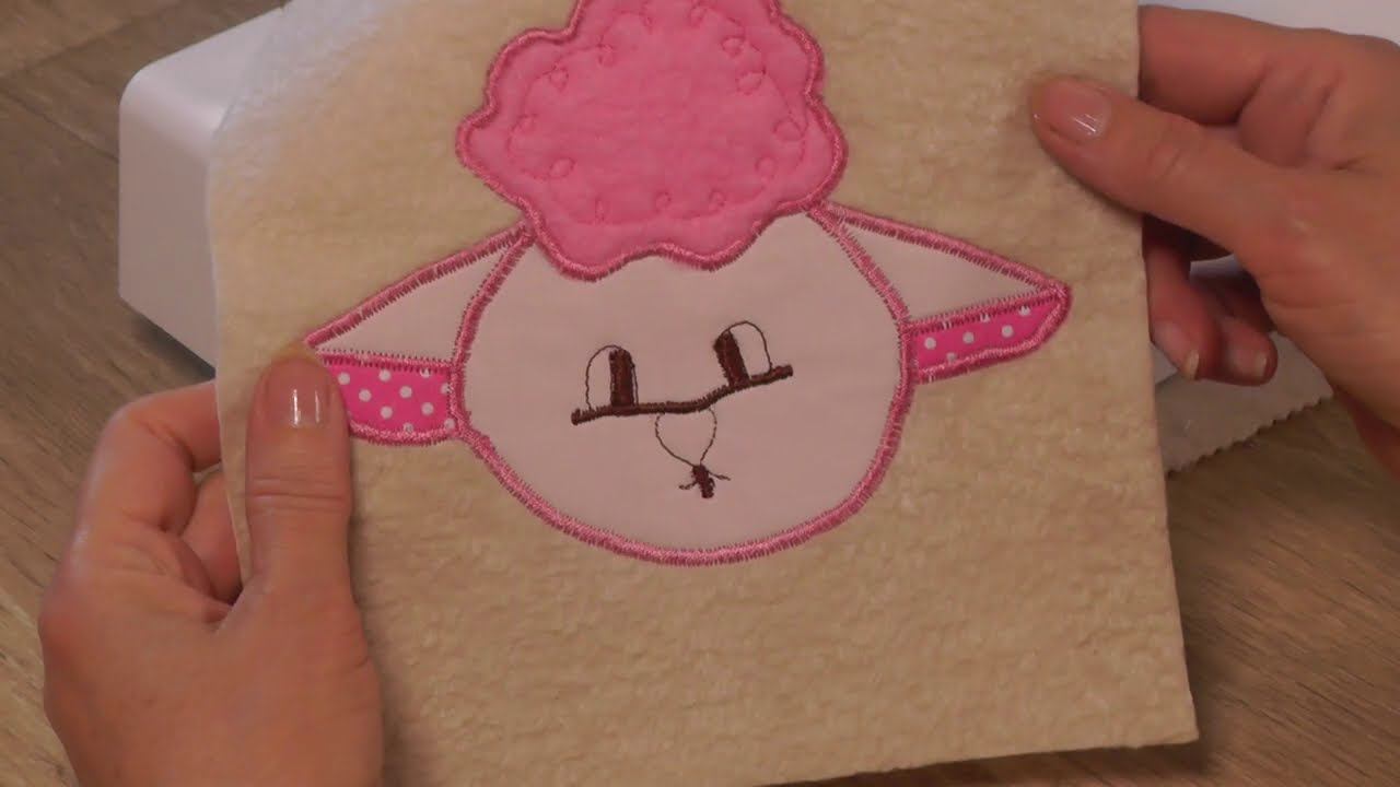 Как сделать аппликацию на ткани - легкая машинная вышивка смотреть онлайн