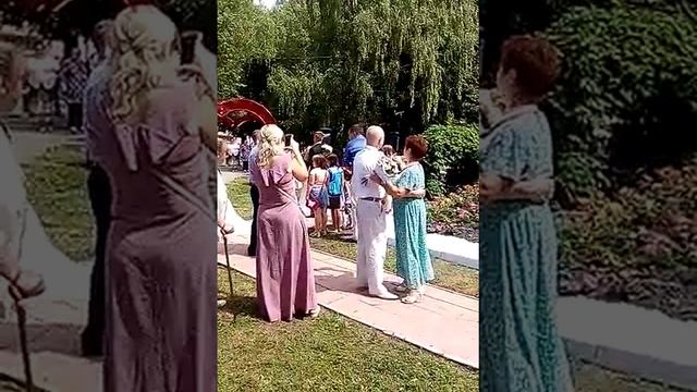 Свадебный танец молодоженов посвященному дню семьи любви верности на поляне влюблённых г Узловая смотреть онлайн