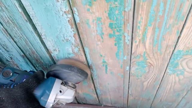 Очистка дома от краски. Болгарка VS щетка!
