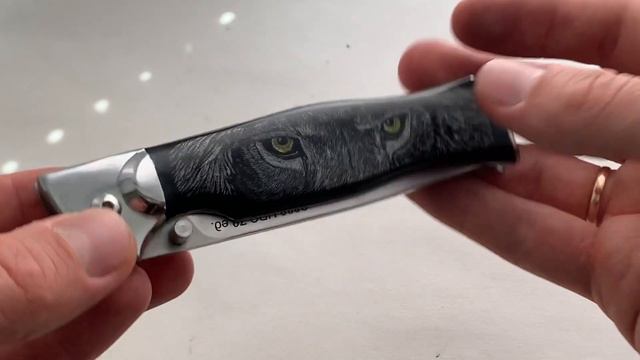 Складной нож Черный ЛЕВ. s390 - 70 HRC смотреть онлайн