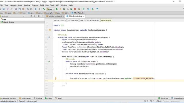 Learning SharedPreferences android.(Quick and Easy)|save data in android смотреть онлайн