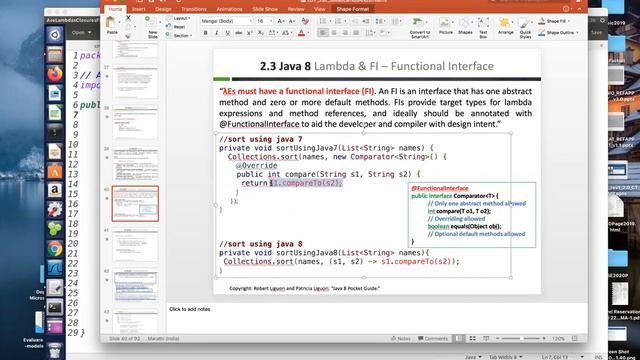 Java Zoom Lecture 07: Functional Programming, Lambda Exp., Functional Interface & Processing Stream смотреть онлайн