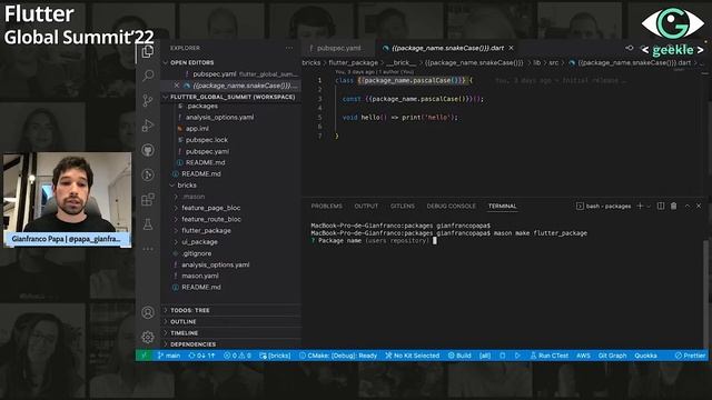 Flutter Global Summit | Gianfranco Papa - Using Mason to speed up our development process in Flutte смотреть онлайн
