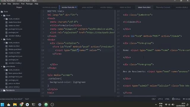 Programando, erros e etc (time lapse) Node JS - criando com base em exemplo смотреть онлайн