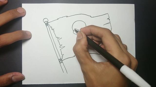 How to Draw a Pirate Flag Easy Step by Step смотреть онлайн