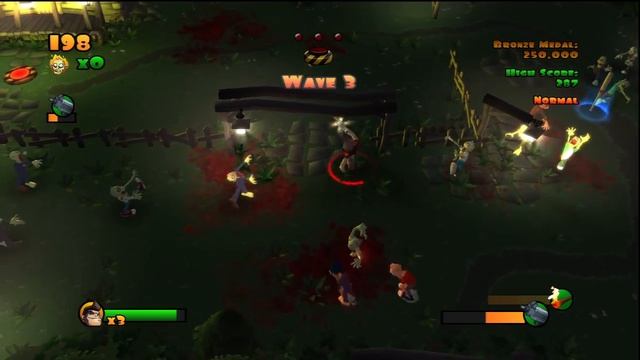 Burn Zombie Burn PS3 смотреть онлайн
