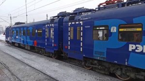 Поезд экспресс РЭКС Москва - Дубна | Электропоезд ЭП2д | Московский транспорт | МЦД D1 Москва