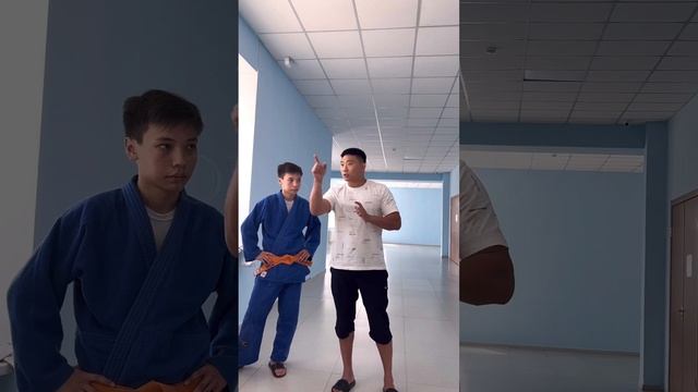 Настрой ребят, перед борьбой! Школа по дзюдо в Астане ORTUS.KZ, тренер Пак Сергей Александрович! смотреть онлайн