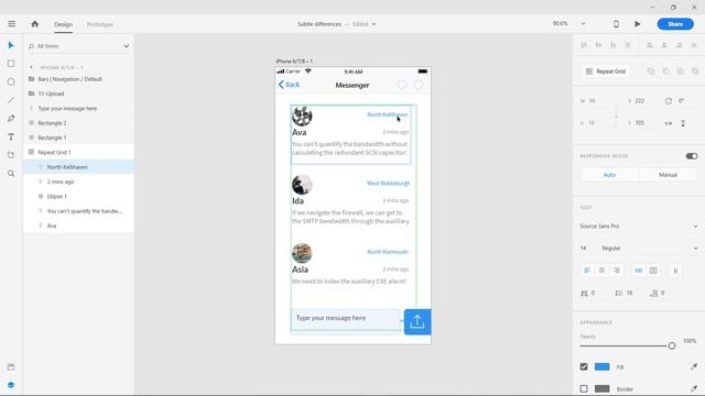 Fill Repeat Grid with Content magically → Adobe XD Repetor Plugin for Repeat Grids смотреть онлайн