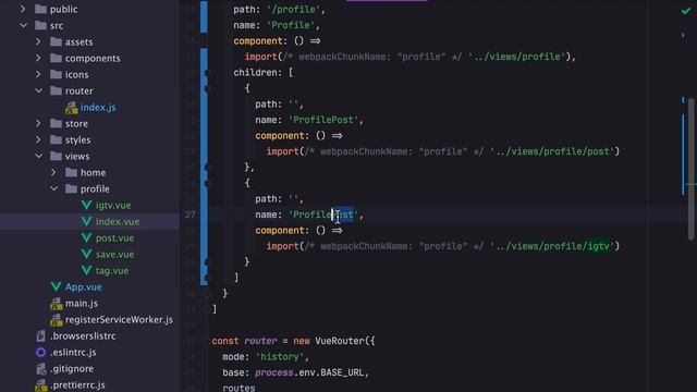 Vue ile Instagram Klonu 3️⃣ - Sayfaların router ayarları ve master-page смотреть онлайн