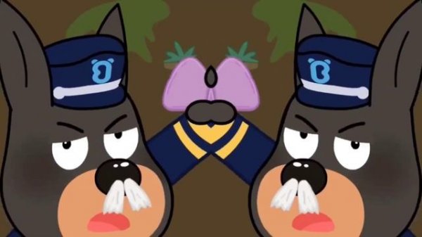 Detective Sheriff Labrador | Reversed Video | Sheriff Papillon VS Officer Doberman