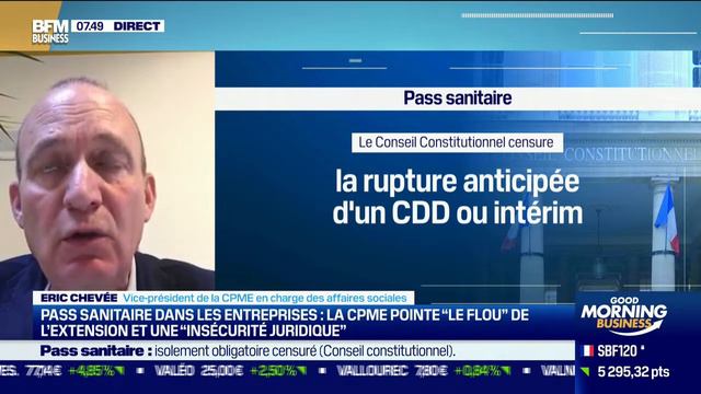 La CPME pointe "le flou" de l'extension du pass sanitaire dans les entreprises смотреть онлайн