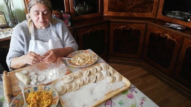 ПОСТНЫЕ ВАРЕНИКИ тесто начинка капуста, картошка -готовит бабушка Тамара смотреть онлайн