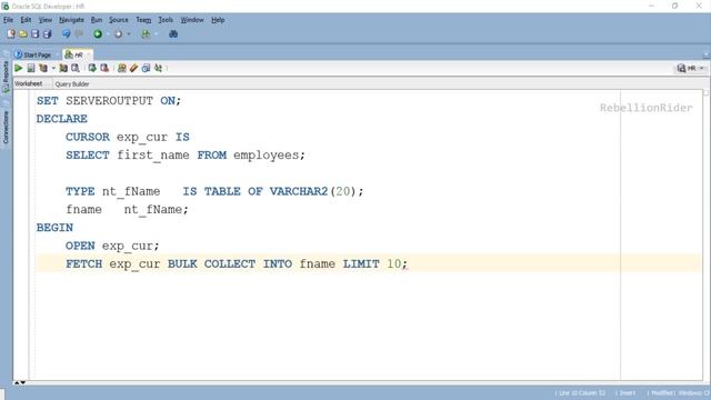 PL/SQL tutorial 75: PL/SQL Bulk Collect with LIMIT clause in Oracle Database смотреть онлайн