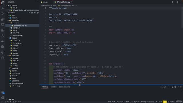 09 - Database migrations with Alembic and Flask - 003 Initialize your database with Flask-Migrate смотреть онлайн