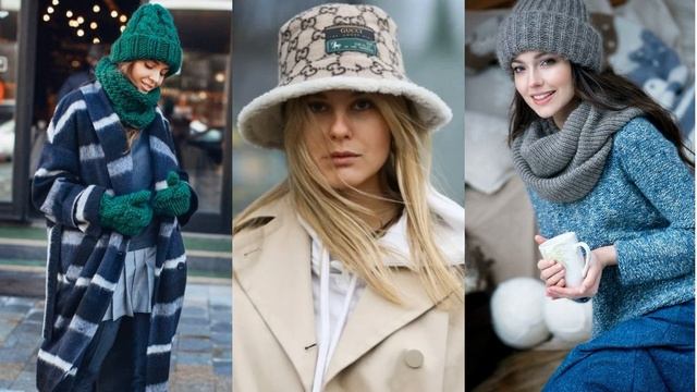 ТРЕНДОВЫЕ ГОЛОВНЫЕ УБОРЫ И ШАПКИ ОСЕНЬ-ЗИМА 2023 смотреть онлайн