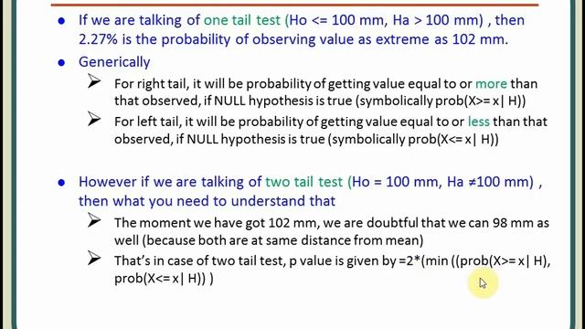 How to calculate P Value for 1 and 2 Tail cases using Excel? смотреть онлайн