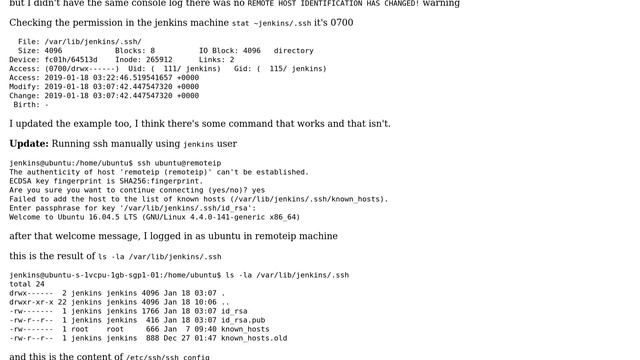 Jenkins pipeline: scp tries to copy to other remote, Host key verification failed смотреть онлайн