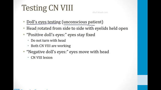 Neurology - 2. Nervous System Structures - 5.Cranial Nerves Atf