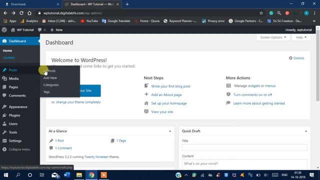 WordPress Dashboard Overview | WordPress Tutorial #3 смотреть онлайн