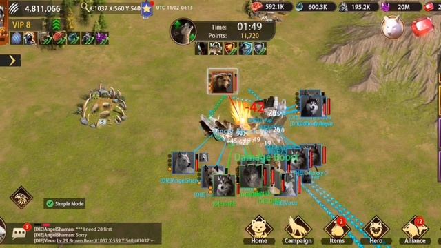 Wolf Game : Against Time Event ( group tactic for animal hunting for more points) смотреть онлайн